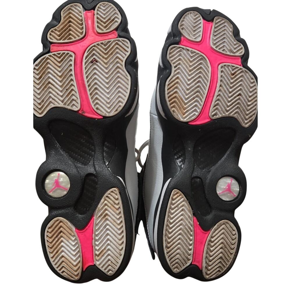 Air Jordan 6 Rings GG Size 6Y Pure Platinum Hyper Pink Black Sneakers - Picture 8 of 8
